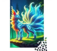 Zorro de Nueve Colas Rompecabezas Imposible,desafío para Adultos Entretenimiento Creativo 1000 Piezas Obra De Arte De Juego De para Adultos Y Niños A Partir De 12 Años 1000pcs (75x50cm)