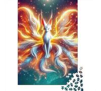 Zorro de Nueve Colas Rompecabezas Imposible,desafío para Adultos Juego EduGatoivo 1000 Piezas Obra De Arte De Juego De para Adultos Y Niños A Partir De 12 Años 1000pcs (75x50cm)