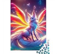 Zorro de Nueve Colas Rompecabezas Imposible,desafío para Adultos Juego EduGatoivo 1000 Piezas Obra De Arte De Juego De para Adultos Y Niños Mayores De 12 Años 1000pcs (75x50cm)