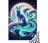 Zorro de Nueve Colas Rompecabezas Imposible,desafío para Adultos Juego EduGatoivo 1000 Piezas Obra De Arte De Juego De para Adultos, Regalos A Partir De 14 Años 1000pcs (75x50cm)