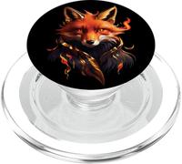 Zorro Divertido Zorro Arte Amante De Los Animales Salvajes PopSockets PopGrip para MagSafe