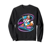 Zorro Dj En Acción Con Música Vibrante Sudadera