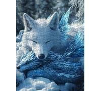 Zorro DragóN De Hielo Puzzle 5000 Piezas, Rompecabezas Adultos Puzzle, Desafiante Puzzles de Decoración Juego de, Entretenimiento Juego Educativo para Toda la Familia, para Regalo Decoración DX0YL7-87