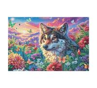 Zorro en Bosque de Galaxia Puzzle 1000 Piezas Aliviar Estrés 3D Rompecabezas Familiar para Hombres Y Mujeres Obra De Arte Decorativo Hogar 1000 PCS