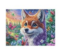Zorro en Bosque de Galaxia Puzzles 500 Piezas Alivio Estrés Familiar Rompecabezas 3D para Toda La Familia Juguete Educativo Desafío Intelectual 500 PCS