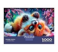 Zorro en Sakura Cartón Grueso Galaxia Estrellas Paquete De Rompecabezas Amantes Rompecabezas Familia Alivio Estrés Regalo para Pareja Puzzle Socios 70x50cm/1000pcs