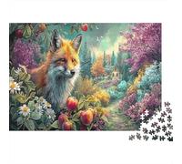 Zorro en un huerto de Manzana Puzzle 1000 Piezas Adultos - Vida Silvestre Rompecabezas, Desafiante, Decoración del Hogar, Regalo 70x50cm/1000pcs