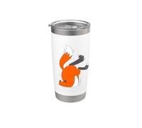Zorro escondido en mi bolsillo Vaso térmico de acero inoxidable de doble pared