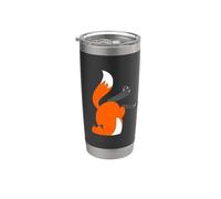 Zorro escondido en mi bolsillo Vaso térmico de acero inoxidable de doble pared