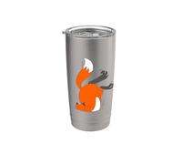 Zorro escondido en mi bolsillo Vaso térmico de acero inoxidable de doble pared