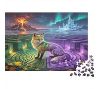 Zorro Fantástico Puzzle de 1000 Piezas Papel para Adultos Laberinto Mágico Relajación Concentración Diversión Familiar Decoración Hogar Regalo 70x50cm/1000pcs
