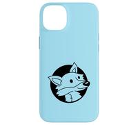 Zorro Fresco Rojo en un Agujero Animal Salvaje Mirada Cara Cabeza Dibujos Animados Carcasa para iPhone 14 Plus
