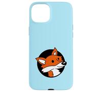 Zorro Fresco Rojo en un Agujero Animal Salvaje Mirada Cara Cabeza Dibujos Animados Carcasa para iPhone 15 Plus