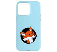 Zorro Fresco Rojo en un Agujero Animal Salvaje Mirada Cara Cabeza Dibujos Animados Carcasa para iPhone 15 Pro MAX