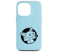 Zorro Fresco Rojo en un Agujero Animal Salvaje Mirada Cara Cabeza Dibujos Animados Carcasa para iPhone 13 Pro