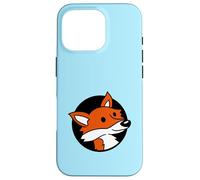 Zorro Fresco Rojo en un Agujero Animal Salvaje Mirada Cara Cabeza Dibujos Animados Carcasa para iPhone 16 Pro