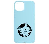 Zorro Fresco Rojo en un Agujero Animal Salvaje Mirada Cara Cabeza Dibujos Animados Carcasa para iPhone 15 Plus