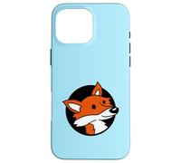 Zorro Fresco Rojo en un Agujero Animal Salvaje Mirada Cara Cabeza Dibujos Animados Carcasa para iPhone 16 Pro MAX