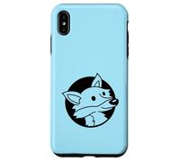 Zorro Fresco Rojo en un Agujero Animal Salvaje Mirada Cara Cabeza Dibujos Animados Carcasa para iPhone XS MAX