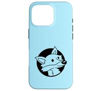 Zorro Fresco Rojo en un Agujero Animal Salvaje Mirada Cara Cabeza Dibujos Animados Carcasa para iPhone 16 Pro