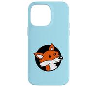 Zorro Fresco Rojo en un Agujero Animal Salvaje Mirada Cara Cabeza Dibujos Animados Carcasa para iPhone 14 Pro MAX