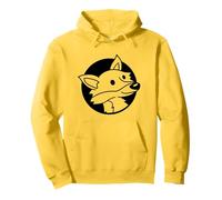 Zorro Fresco Rojo en un Agujero Animal Salvaje Mirada Cara Cabeza Dibujos Animados Sudadera con Capucha