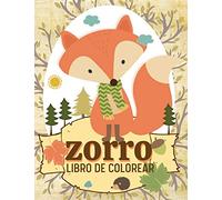 Zorro Libro de colorear: Libros infantiles para colorear, alivio del estrés, Terapia de relajación y color antiestrés para niños