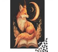 Zorro Luna Puzzle de 1000 Piezas Puzzle para Adultos Libro Abierto Puzzle para Toda la Familia Papel Relajante Decoración 70x50cm/1000pcs