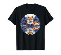 Zorro Luna Reflejo Aguas Tranquilas Camiseta