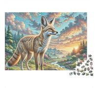 Zorro Paisaje de Amanecer Puzzle para Adultos Puzzle de 1000 Piezas Entretenimiento Decoración Hogar 38x26cm/1000pcs