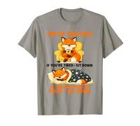 Zorro Perezoso Consejo del Día Cansado Sentarse Siesta Humor Camiseta