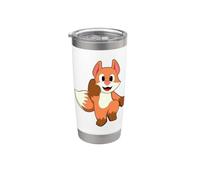 Zorro Pulgar arriba Vaso térmico de acero inoxidable de doble pared