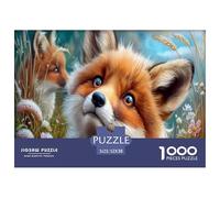 Zorro Puzzles Imposible,desafío para Adultos Flor de Hierba Pradera Entretenimiento Creativo 1000 Piezas Obra De Arte De Juego De para Adultos Y Niños Mayores De 12 Años 52x38cm/1000pcs