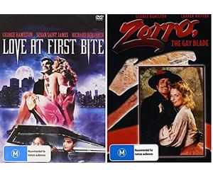 Zorro The Gay Blade & Love at First Bite George Hamilton Double Feature 2 DVD Set
