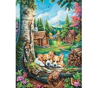 Zorros casa del árbol Rompecabezas 500 Piezas Cartón para Parejas Animales de Paisaje Natural Actividad Tiempo Libre Terapia Relajación Decoración Salón Regalo Sorpresa 500 PCS