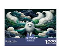 Zorros Coloridos Rompecabezas Desafíos Divertidos Decoración del Hogar 1000 Piezas Animalesess Rompecabezas Imposible Juguetes Desafiantes para Adultos 38x26cm/1000pcs