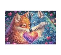 Zorros del Corazón Puzzle 1000 Piezas Papel Mayores Terapia Relajación Relajación Mental Más Vendido Original 1000 PCS