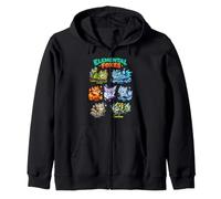 Zorros Elementales Tierra Fuego Agua Hielo Kawaii Zorro Peludo Sudadera con Capucha