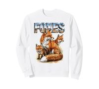 Zorros Vintage 70s 90s Retro Zorros Amante Animal Fox Sudadera