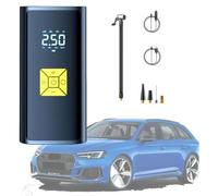 ZORTAXKFV Compresor Aire Portátil para Opel Corsa E 2014-2019, Coche Eléctrico Compresor de Aire Inalámbrico, con Pantalla LCD Digital, Linterna LED,Yellow