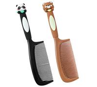ZORTVUL 2 Piezas Peines Lindos De Animales De Dibujos Animados Con Mango Ergonómico De Gel Suave Para Niñas Y Mujeres (20.8X4.5 Cm