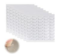 ZORTVUL 600 unidades de puntos adhesivos transparentes de doble cara, 13 x 8 mm, almohadillas adhesivas de doble cara, extra fuertes, gel transparente para museo sin rastros, puntos adhesivos