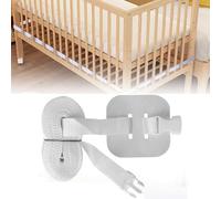 zorvixal 8 m Correa para Cuna de Bebé Blanco, Ajustable Fijación de Cuna Auxiliar Correa, Colecho Universal Cuna, Accesorios de Cama para Proteger Bbebé, para 1.2-2.5m Acoplar a Cama de Adulto
