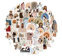 ZORVUJI 100 Pegatinas Cristianas, Pegatinas Boho de la Biblia Estéticas, Pegatinas Inspiradoras de Versículos Bíblicos para Botellas de Agua, Portátiles, Diarios, Regalos Cristianos y Decoración