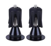 ZORVUJI 2 piezas de tapones manillar MTB de aluminio para bicicleta carretera, MTB, de montaña, acoples manillar bicicleta, compatibles con manillares de 15-23 mm de diámetro interior (Negro)