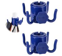 ZORVUJI Gancho Sombrilla Playa 2 Piezas, Ganchos para Colgar en Playa, Camping, Viajes - Gancho Colgante para Toallas, Bolsas, Ropa, Gafas de Sol, Cámaras (azul, blanco)