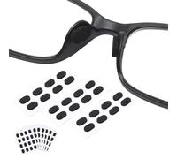 ZORVYN 40 pares de almohadillas autoadhesivas de espuma para gafas suaves y antideslizantes negras 1.5mm para gafas de sol y monturas de plástico