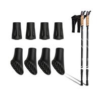 ZORVYN 8 Piezas Tacos de Goma para Bastones de Nordic Walking y Senderismo (Diámetro 11mm)
