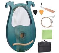 ZORZA Arpa De Lira,16 Cuerdas Arpa PequeñA Arpa De Caoba,Cuerdas Instrumento De Arpa De Madera con llave de sintonización y bolsas,para Amantes De La Música, Niños Y Adultos,A04