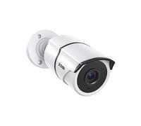 ZOSI 1080P TVI cámara de seguridad para sistema de vigilancia CCTV para interiores y exteriores, visión nocturna de 100 pies, cámara de bala individual, color blanco